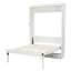 Lit escamotable pleine grandeur avec 2 tiroirs de rangement, lit escamotable mural beige, conception moderne peu encombrante