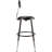 Backed Adjustable Height Ergonomic Industrial Stool Footring-372668424