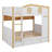 Playhouse-Style Bunk Bed With Drawers, Wooden Bunk Bed With Built-In Storage Racks And Ladder For Play-560563530