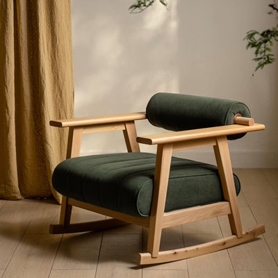 Chaise berçante de loisirs créative en bois massif