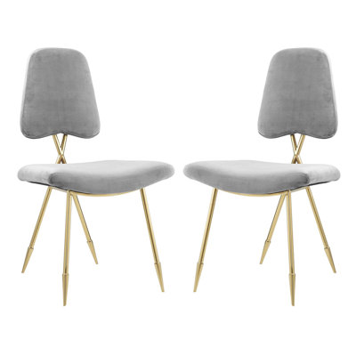 Strick & Bolton Violeta Velvet-padded Dining Chairs