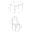 Dark Brown And Matte Black 5-Piece Dining Set