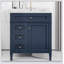 Meuble-lavabo de salle de bain 30 po avec lavabo supérieur, meuble-lavabo moderne avec 2 tiroirs et tiroir basculant, meuble-lavabo simple-1447457574