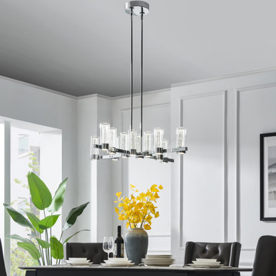 Lustre 12 lumières Vasiliya / noir mat