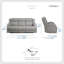 Canapé inclinable en microfibre transitionnel double 70,5 po Malillany-1991192983-1958927973