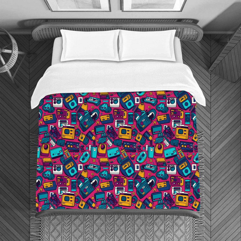 Machine Printed Duvet Cover, Twin Duvet Cover