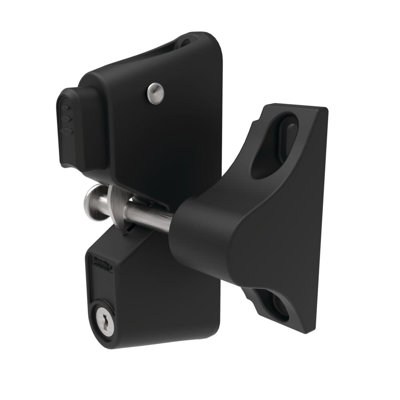 Oldcastle APG Black Aluminum Gate Latch for No Compatibility