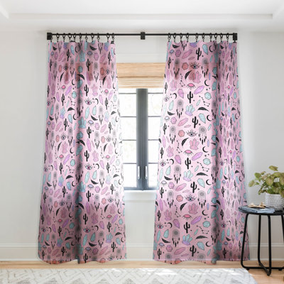 Emanuela Carratoni Desert Crystals Theme 1pc Sheer Window Curtain Panel
