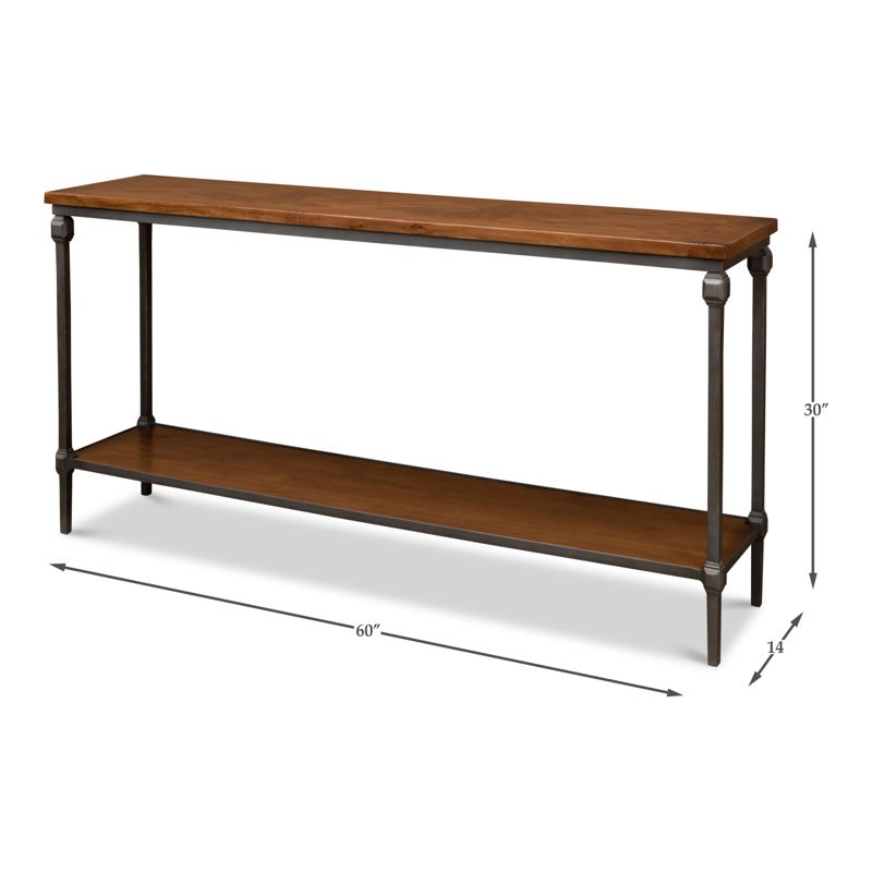 Maymie 60'' W Solid Wood Console Table