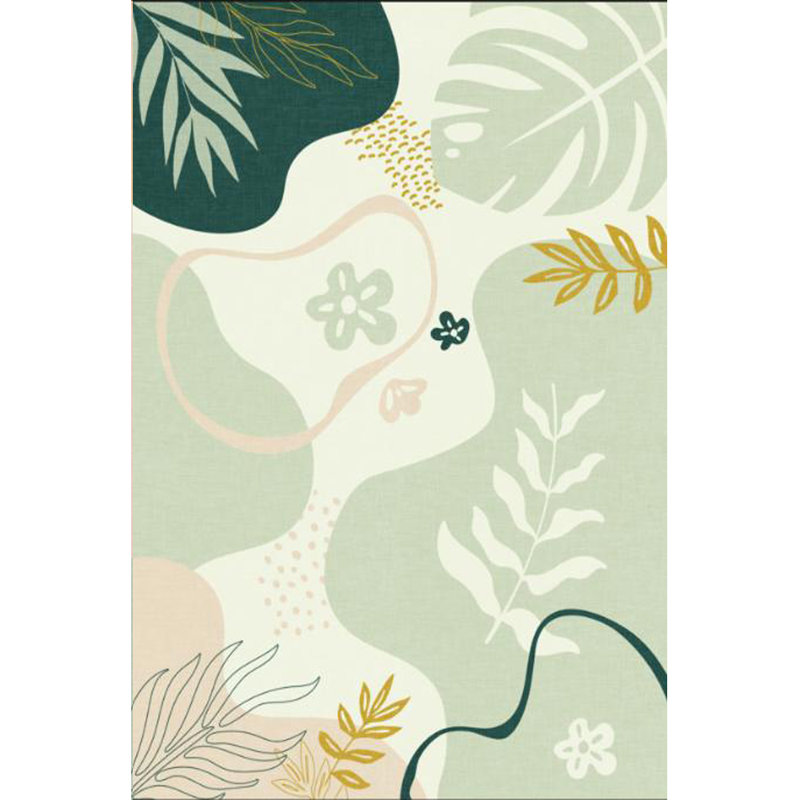 INS Style Abstract Botanical Pattern Rug