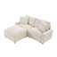 Canapés modulaires peu encombrants avec rangement dissimulé, polyester confortable pour la vie moderne