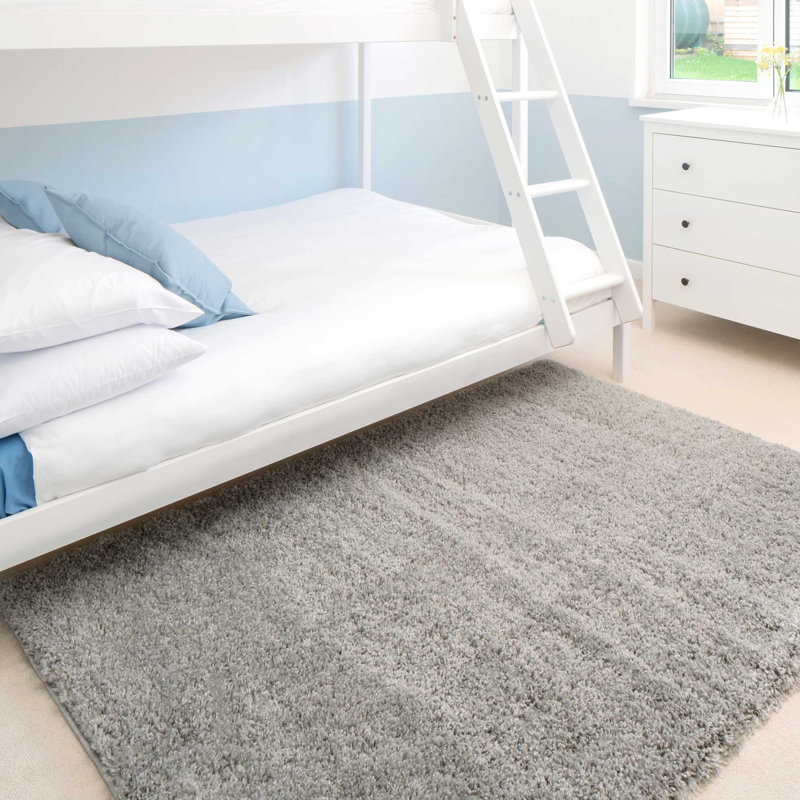 Antenore Shaggy Silver Rug, Rectangle 200 x 290cm