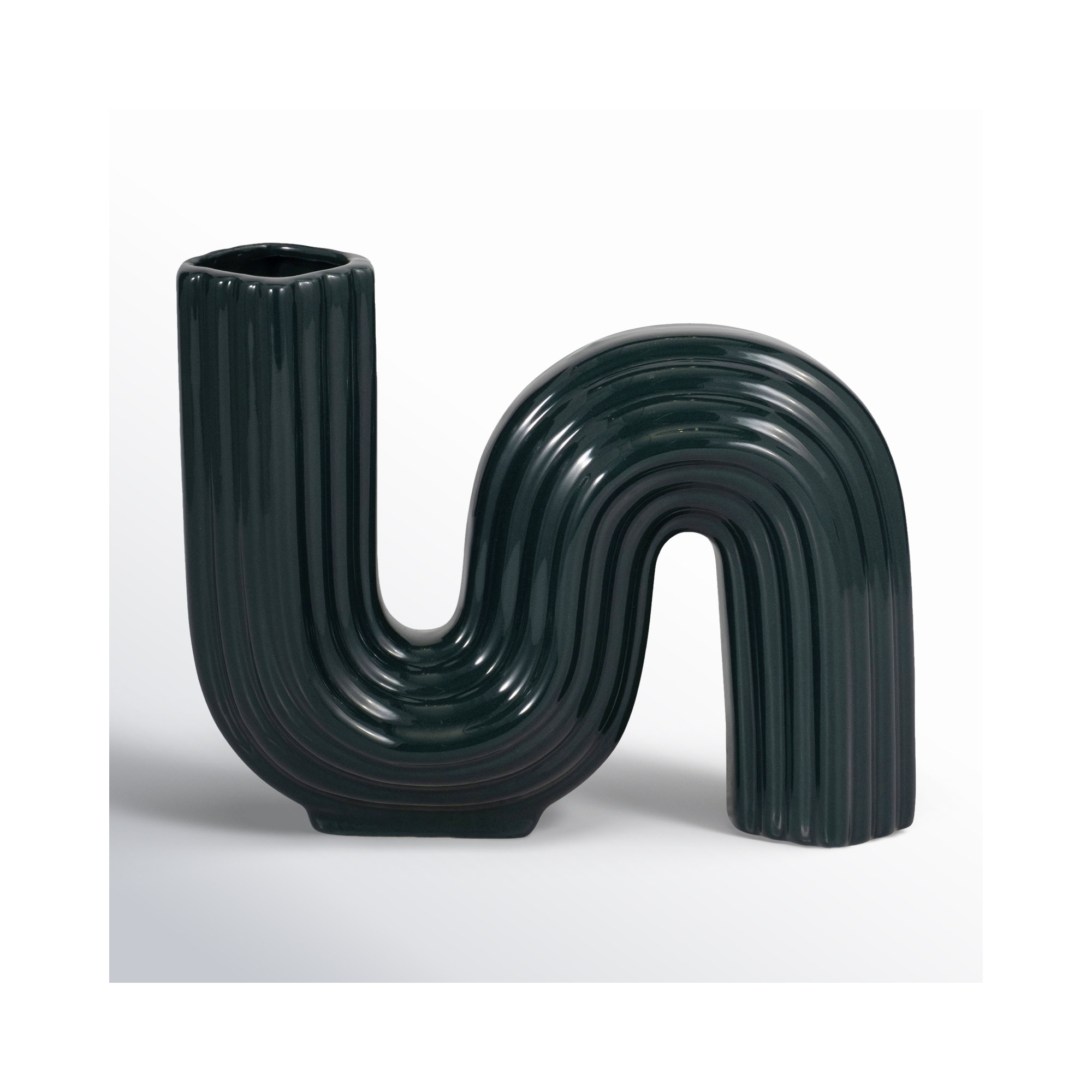 Elysia 6'' Table Vase, Dark Green