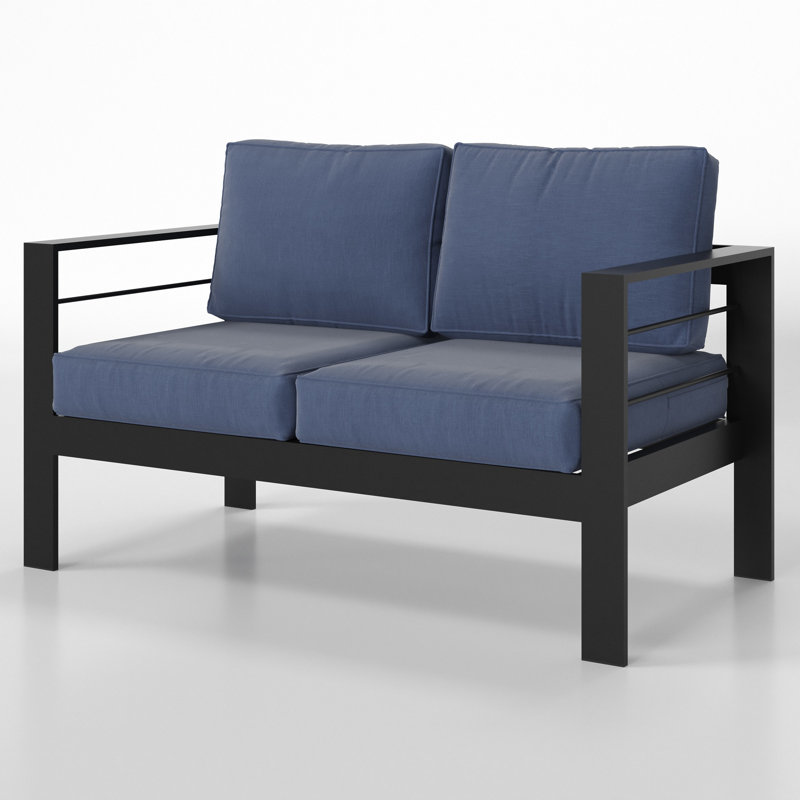 Outdoor Loveseat, Blue