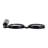Decorative Eyeglass Sculpture with Marble Handle -Sculptural Magnifier Design  Home Decor Accent,, Sculptural Figurines And Statues, Decorations For Living Room - 7", Black