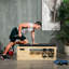 Banc de musculation réglable Soozier, banc d'entraînement avec corde de résistance pour support de rangement, banc de levage inclinable