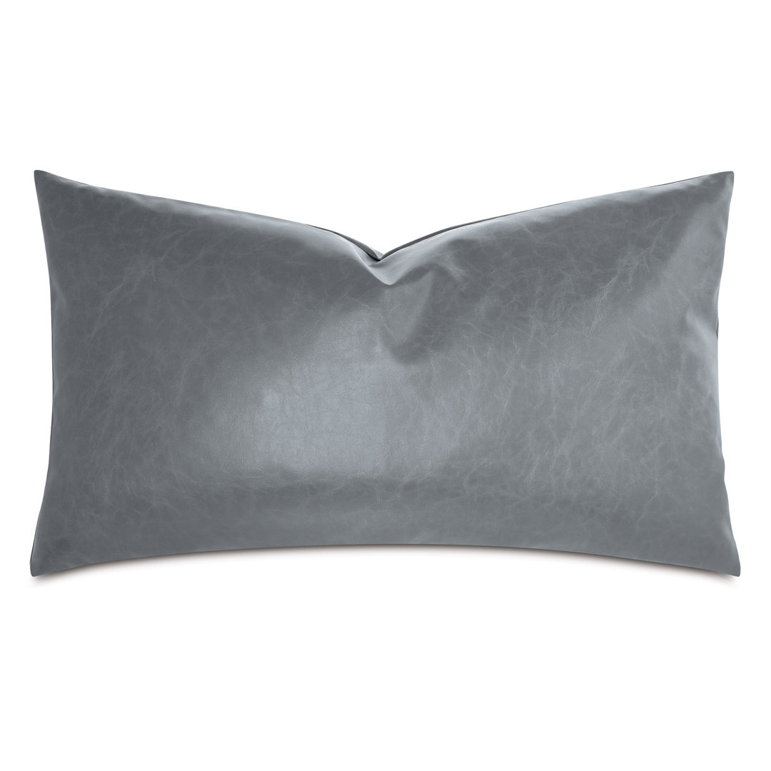 Nevin Vegan Leather Decorative Pillow Rectangular Eastern Accents 