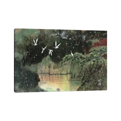«Frolick In Forest», reproduction d'art sur toile tendue