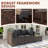 3 -Person Rattan Patio Safo With Cushions-244056558-244056559