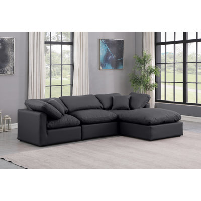 Canapé modulaire en similicuir 4 pièces Itala