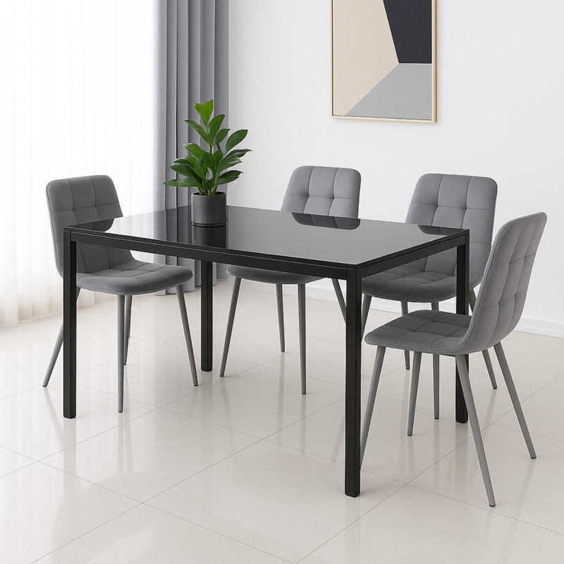 4 - Person Dining Set, Grey