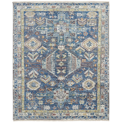 Omaque Hand Knotted Wool Southwestern Area Rug