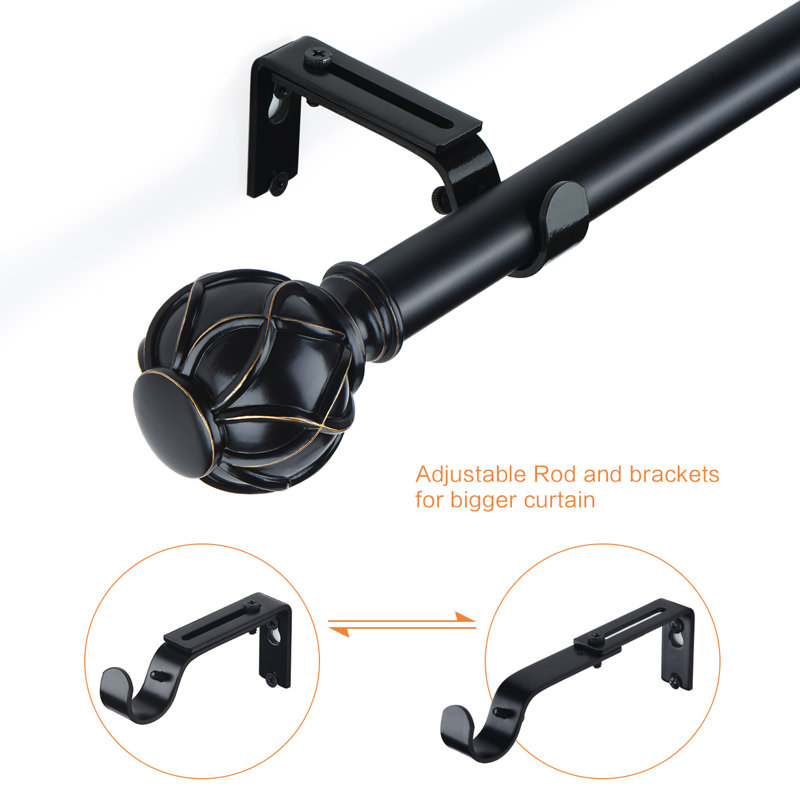 Ballou Adjustable 1'', 28" - 48", Black