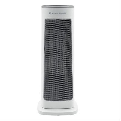 Spear & Jackson 2000 Watt 53 BTU Electric Tower Space Heater with Adjustable Thermostat