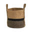 Panier en jute naturel fait à la main avec poignées