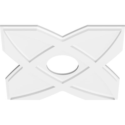 Médaillon de plafond contemporain en PVC de qualité architecturale Titus