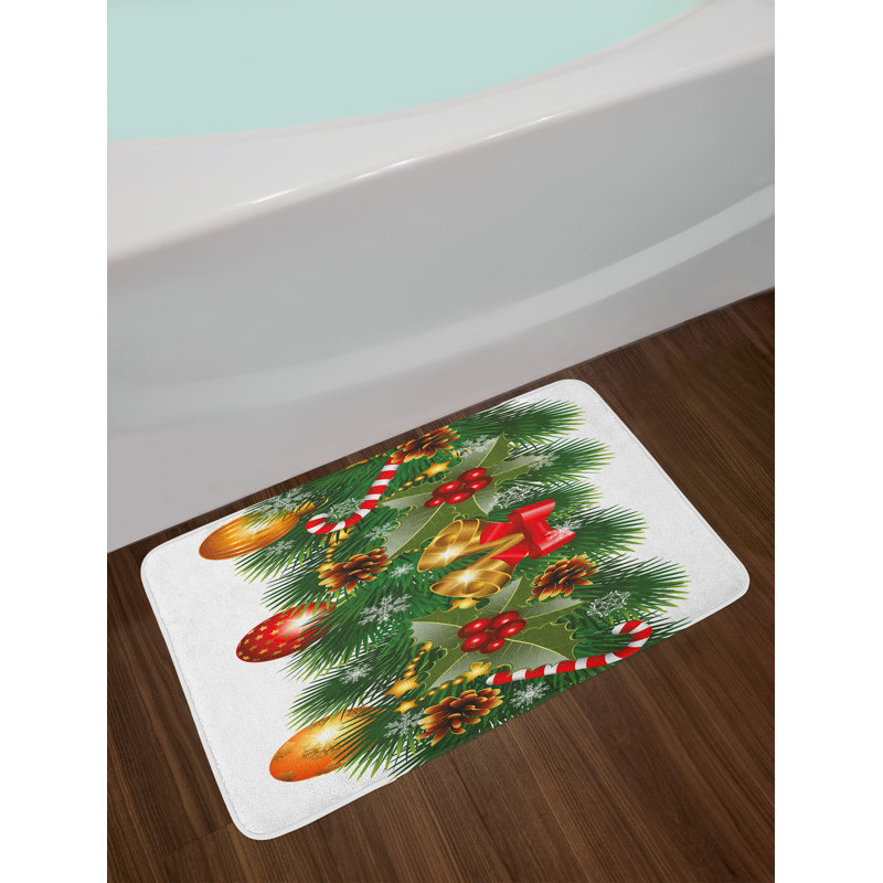 Tapis de bain pine tree Christmas