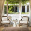 Ensemble de chaises d'appoint Mid-Century Modern - Structure en bois massif avec dossier en rotin-1422448314