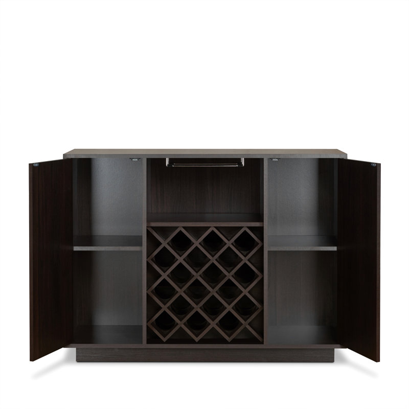 Armoire à vin avec porte-gobelet