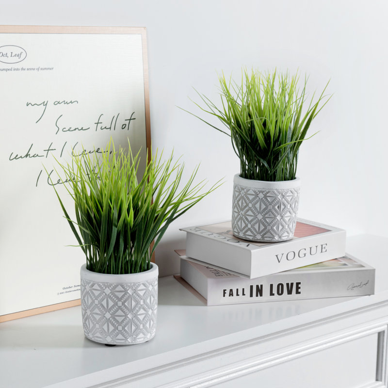 22.86cm Faux Onion Grass Grass
