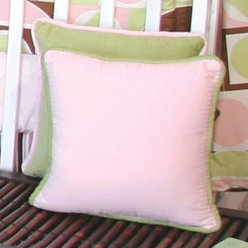Modern Baby Girl Cotton Blend Throw Pillow