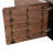Rozella Solid Wood Server With Hidden Drawers And Shelves