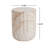 Outdoor/Indoor Lightweight Concrete Side Table,Cylinder Travertine Finish Accent Table