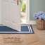 Debbie Machine Woven Synthetic Area Rug in Blue/White-610470357-626437693