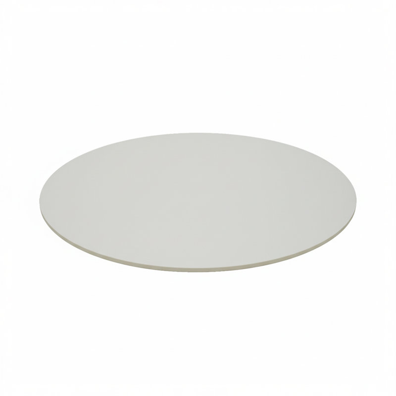 Plateau de table rond en pierre frittée , H 0,875 po x L 30 po x l 30 po, Blanc