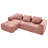 Modular Sectional Sofa, L-Shaped Sofa With Small Side Pockets-1780473957