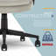 Fauteuil de direction classique, confort à dossier moyen, coussin de siège à double couche et confort ergonomique Click 365-104411462-104411458