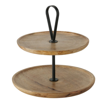 Newell Wood Tiered Stand