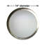 Plafonnier encastré pour cuve simple 12 po 2 lumières