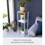 Solid Wood Pedestal End Table with Storage-89062290