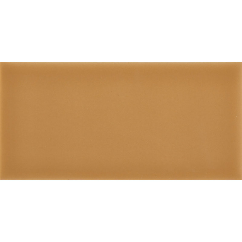 Curvaceous 3" x 6" Ceramic Wall Tile, Sunflower