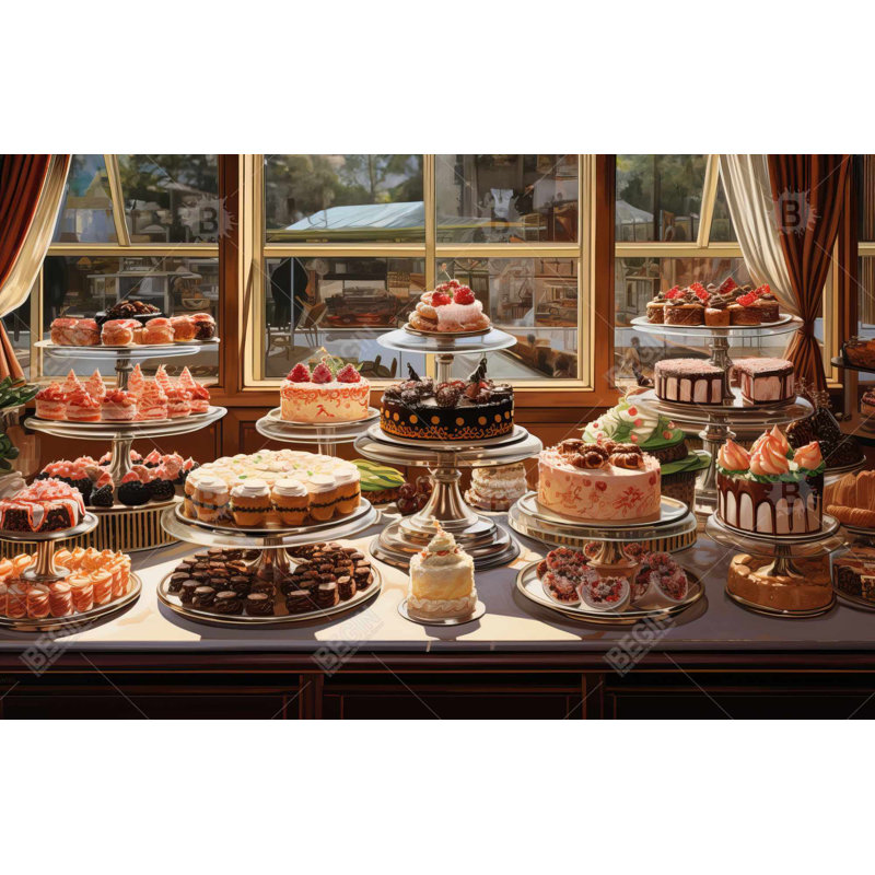 Fête - Toile encadrée blanche alimentaire pour la décoration intérieure | Reproduction d'art