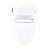 TOTO Ultramax Low Profile WASHLET+ S5 One-Piece Elongated 1.28 GPF Universal Height Toilet with CEFIONTECT, Cotton White - MW6183446CEFG#01