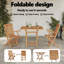 2 - Person Wood Patio Dining Set with Rectangular Table , Cushions Included