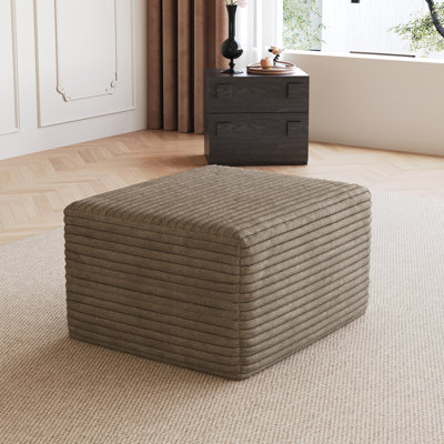Pas de repose-pieds sans assemblage, repose-pieds moderne moelleux en velours côtelé