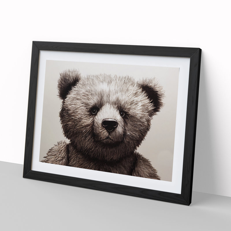 Spectacular Teddy Bear - Framed Print, Black Frame, 46cm H x 64cm W